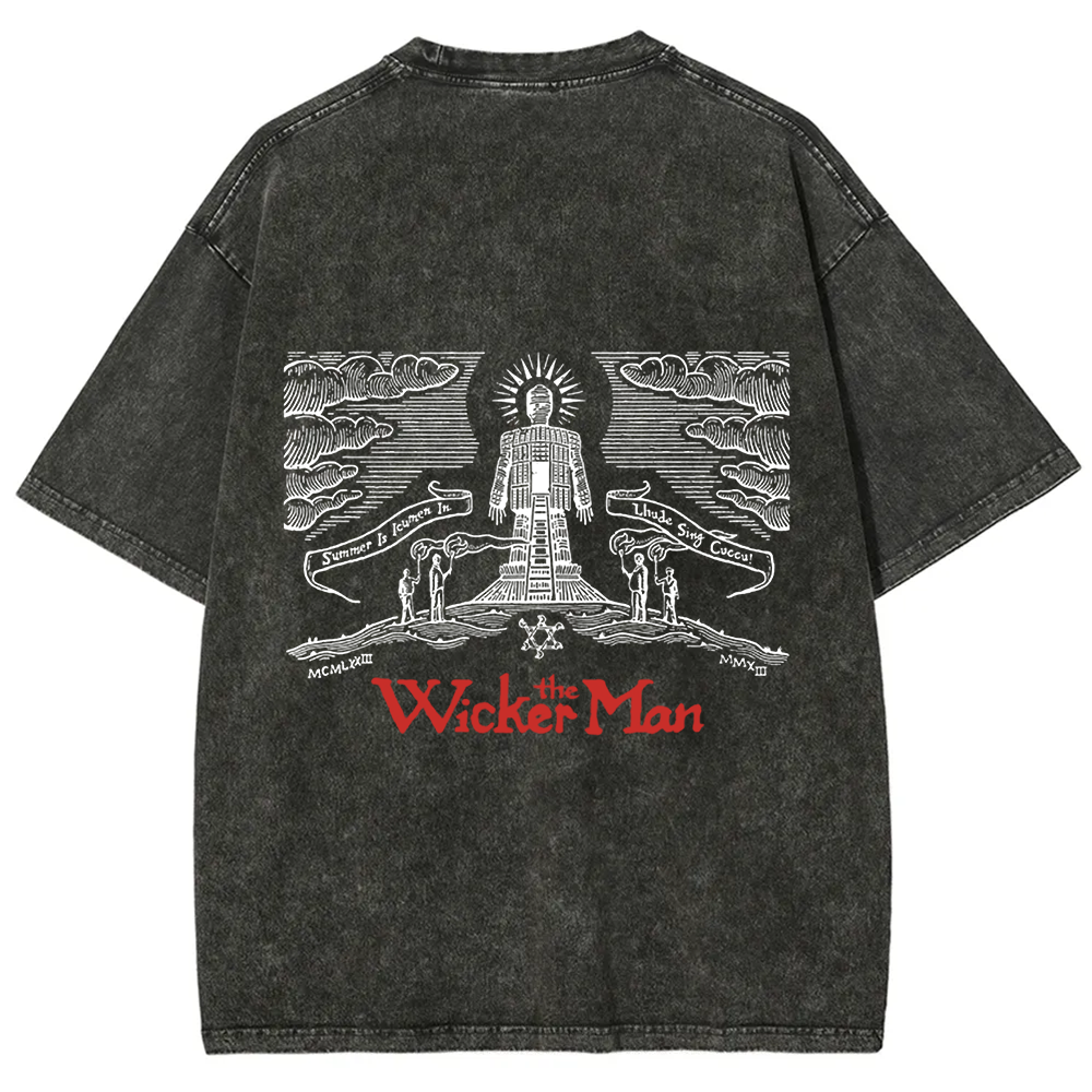 Unisex Vintage The Wicker Man Movie t-Shirt