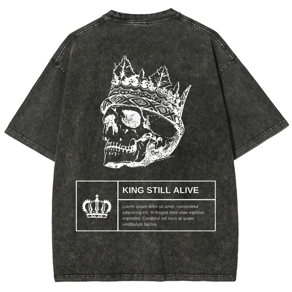 Unisex Vintage Horror Themed Skull Head t-Shirt