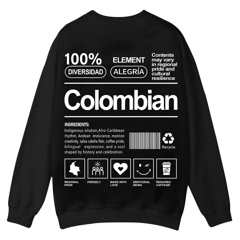 Colombian Unisex Fit  Casual Crewneck Sweatshirt wearishow