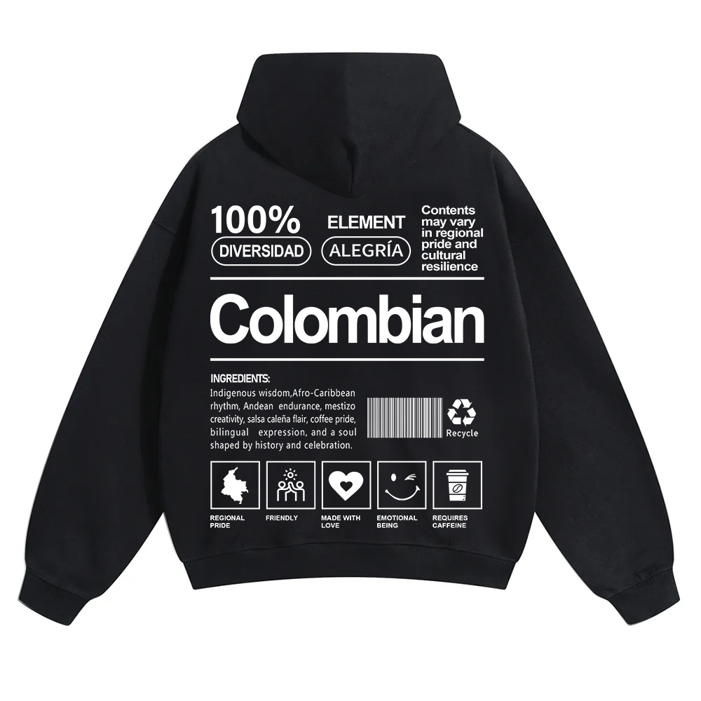 Colombian Unisex Fit Color Hoodie wearishow