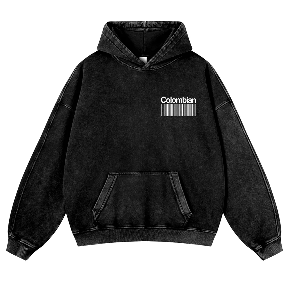 Colombian Unisex Fit  Washed Hoodie wearishow
