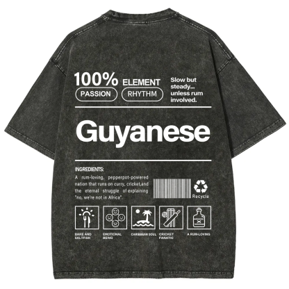 Guyanese Unisex Fit  Washed T-Shirt