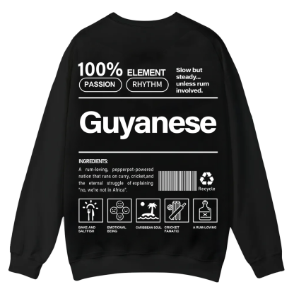Guyanese Unisex Fit  Casual Crewneck Sweatshirt wearishow