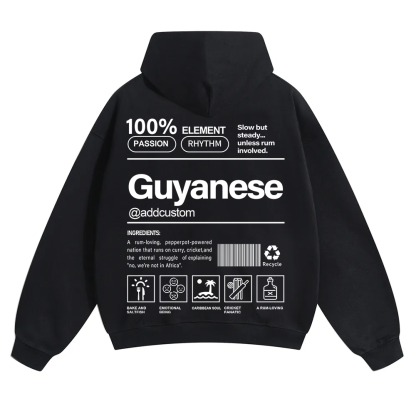 Guyanese Addcustom Unisex Fit Color Hoodie wearishow