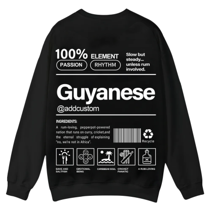 Guyanese Addcustom Unisex Fit  Casual Crewneck Sweatshirt wearishow