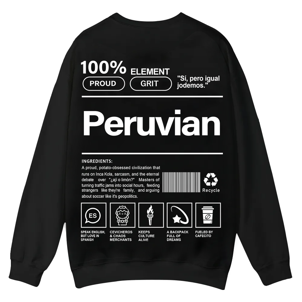 Peruvian Unisex Fit  Casual Crewneck Sweatshirt wearishow