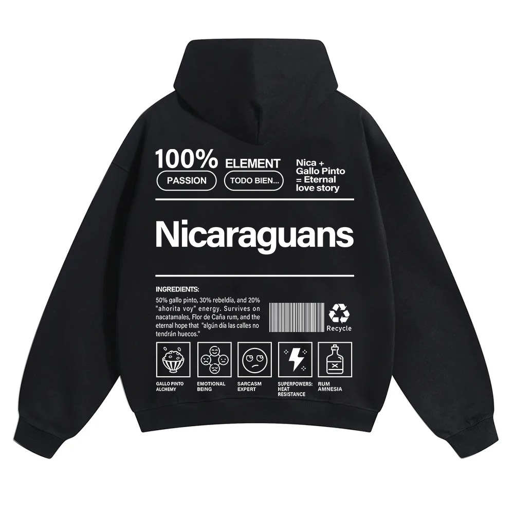 Nicaraguans Unisex Fit Color Hoodie wearishow