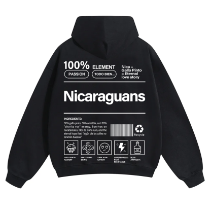 Nicaraguans Unisex Fit Color Hoodie wearishow