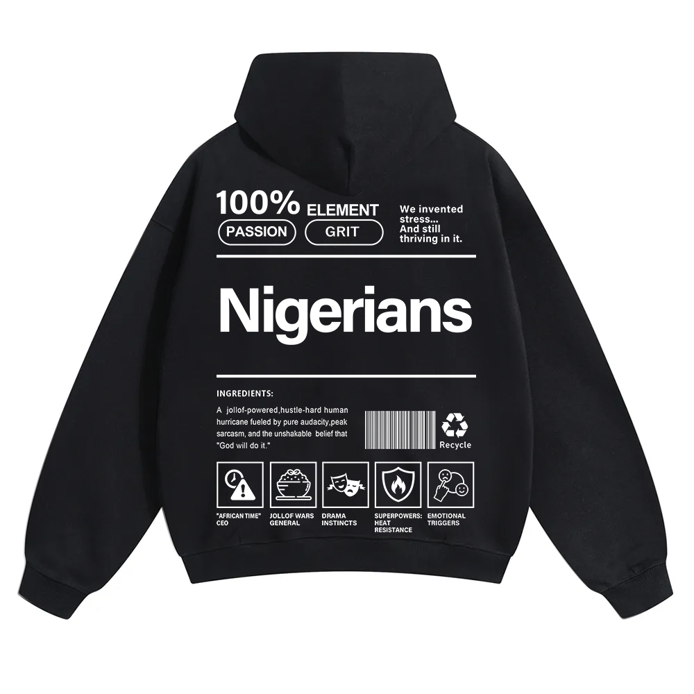 Nigerians Unisex Fit Color Hoodie wearishow