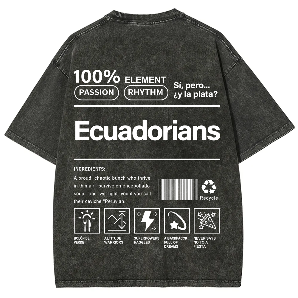 Ecuadorians Unisex Fit  Washed T-Shirt
