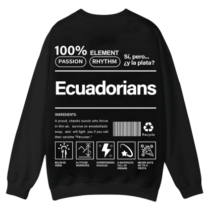 Ecuadorians Unisex Fit  Casual Crewneck Sweatshirt wearishow
