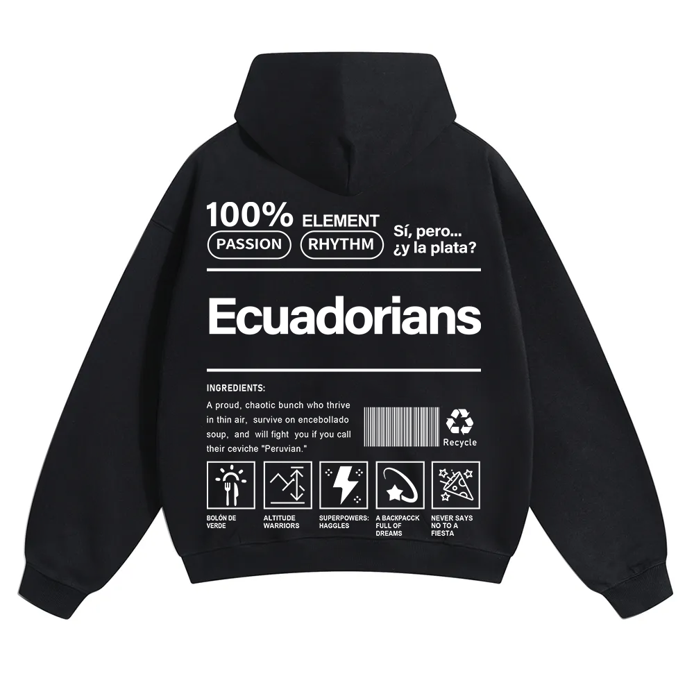 Ecuadorians Unisex Fit Color Hoodie wearishow