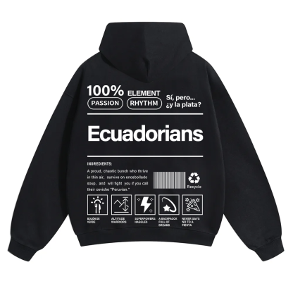 Ecuadorians Unisex Fit Color Hoodie wearishow