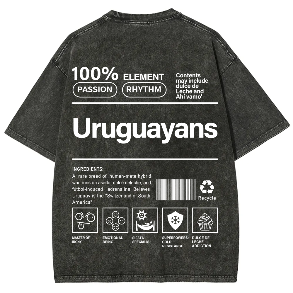 Uruguayans Unisex Fit  Washed T-Shirt