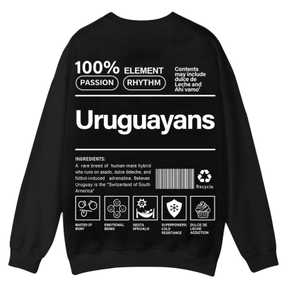 Uruguayans Unisex Fit  Casual Crewneck Sweatshirt wearishow