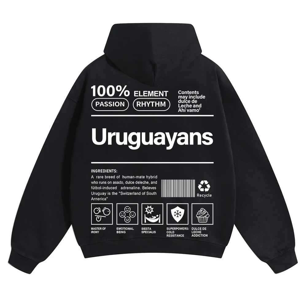 Uruguayans Unisex Fit Color Hoodie wearishow