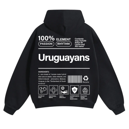 Uruguayans Unisex Fit Color Hoodie wearishow
