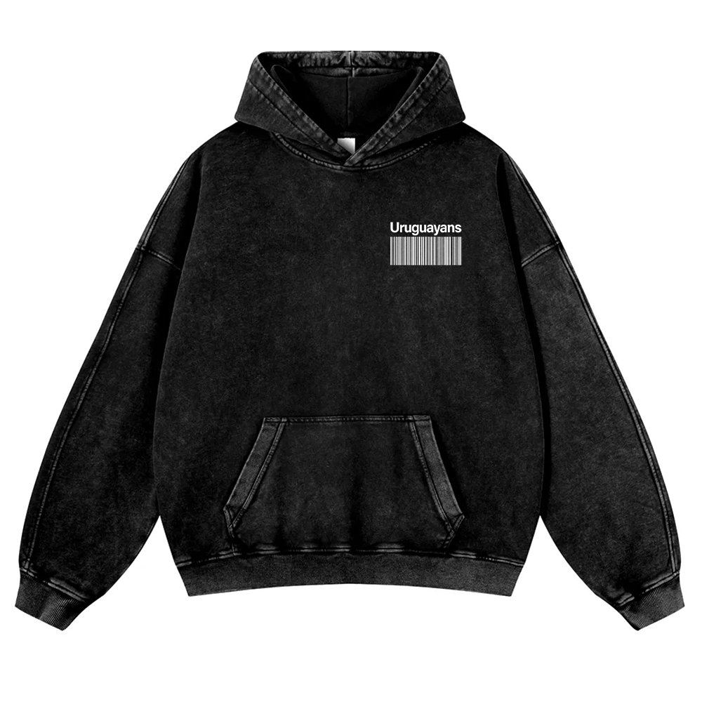 Uruguayans Unisex Fit  Washed Hoodie wearishow