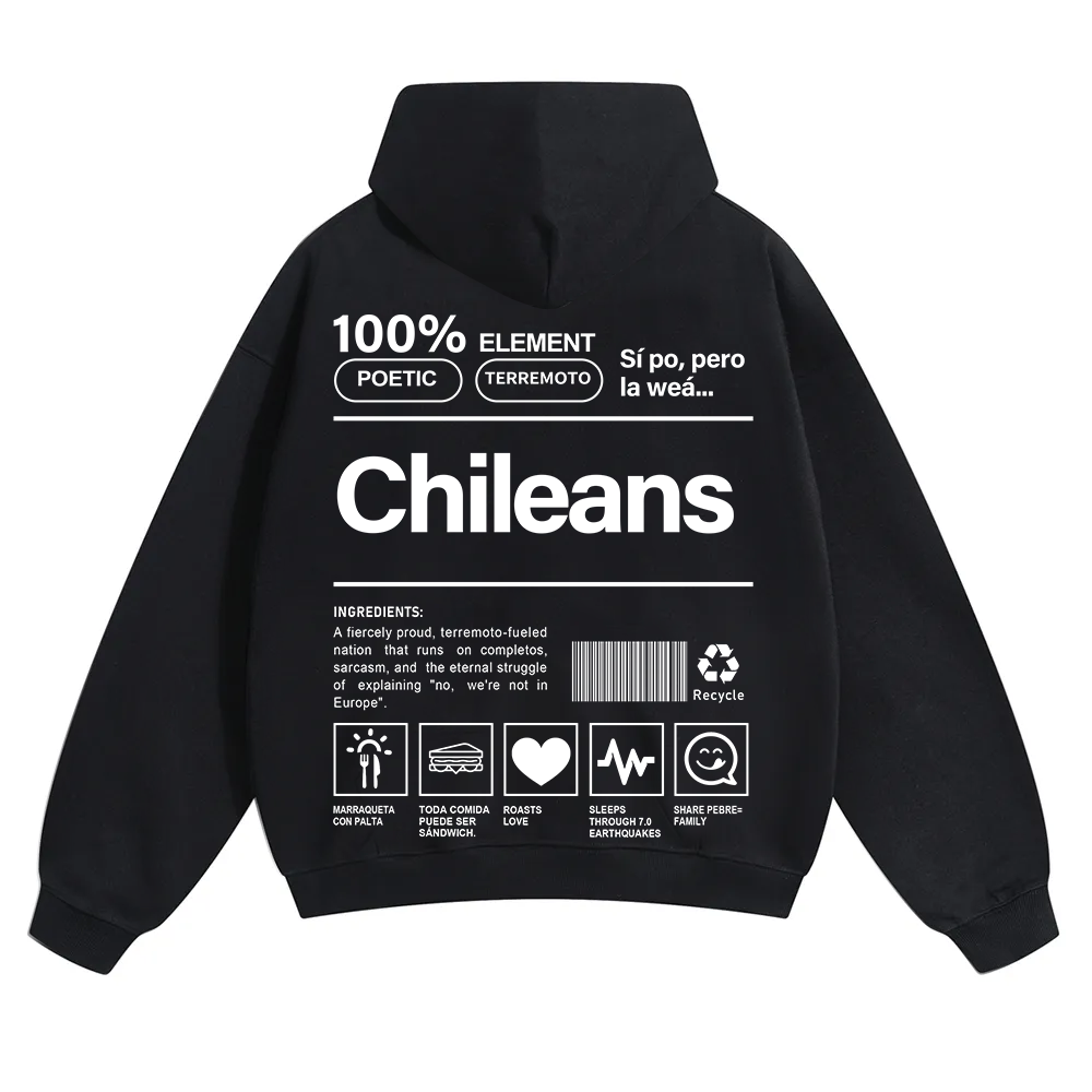Chileans Unisex Fit Color Hoodie wearishow