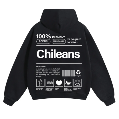 Chileans Unisex Fit Color Hoodie wearishow