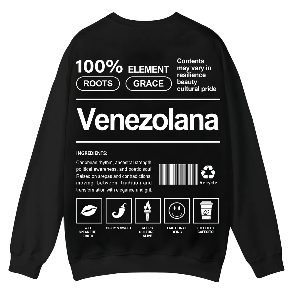 Venezolana Unisex Fit  Casual Crewneck Sweatshirt wearishow