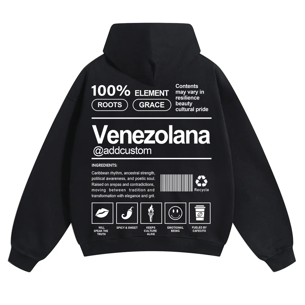 Venezolana Addcustom Unisex Fit Color Hoodie wearishow