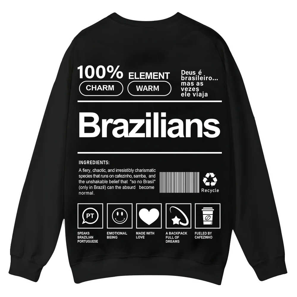 Brazilians Unisex Fit  Casual Crewneck Sweatshirt wearishow