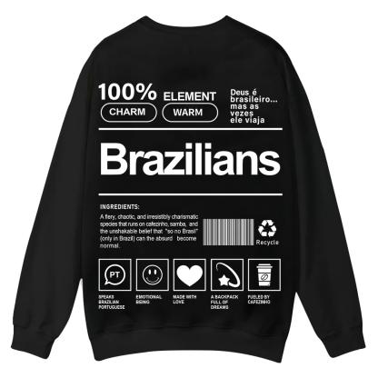 Brazilians Unisex Fit  Casual Crewneck Sweatshirt wearishow