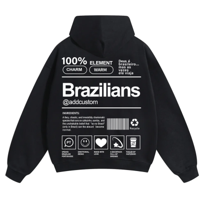 Brazilians Addcustom Unisex Fit Color Hoodie wearishow