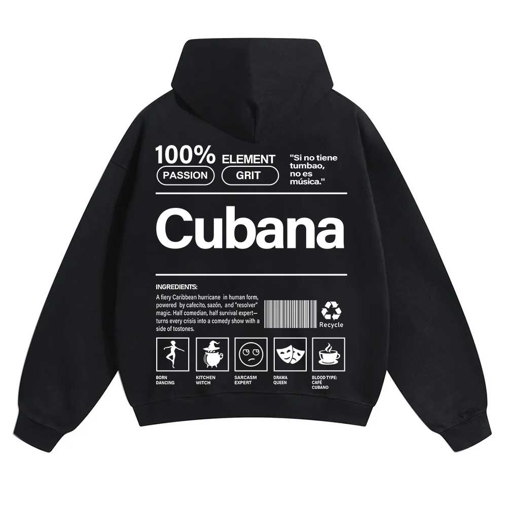 Cubana Unisex Fit Color Hoodie wearishow