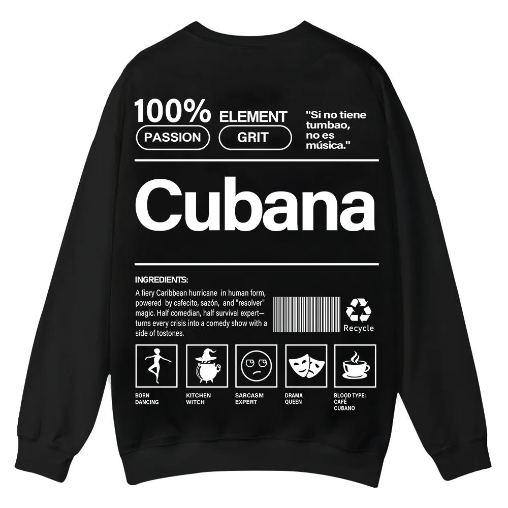 Cubana Unisex Fit  Casual Crewneck Sweatshirt wearishow
