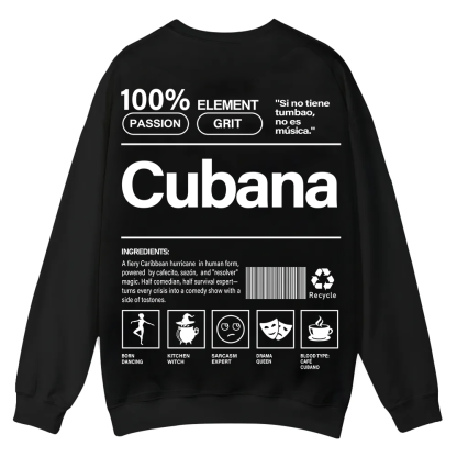 Cubana Unisex Fit  Casual Crewneck Sweatshirt wearishow