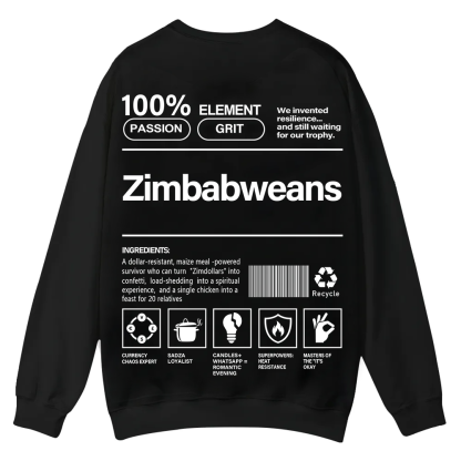 Zimbabweans Unisex Fit  Casual Crewneck Sweatshirt wearishow