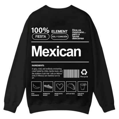 Mexican Unisex Fit  Casual Crewneck Sweatshirt wearishow