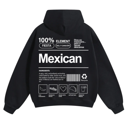 Mexican Unisex Fit Color Hoodie wearishow