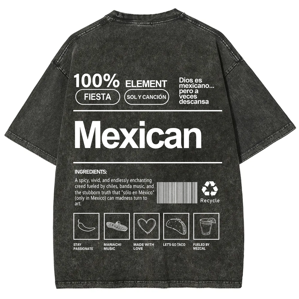 Mexican Unisex Fit  Washed T-Shirt