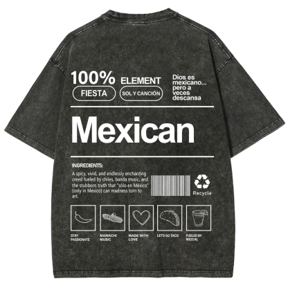 Mexican Unisex Fit  Washed T-Shirt
