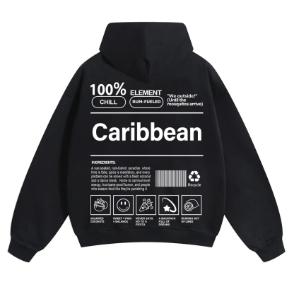 Caribbean Unisex Fit Color Hoodie wearishow