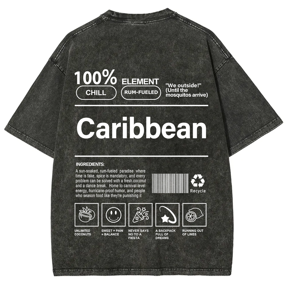 Caribbean Unisex Fit  Washed T-Shirt