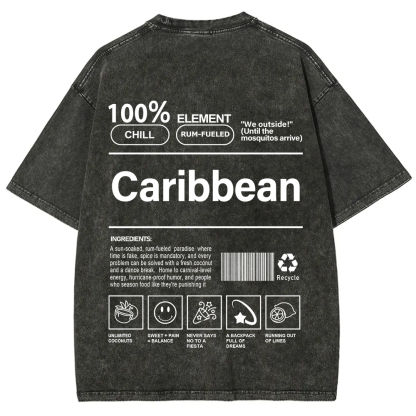 Caribbean Unisex Fit  Washed T-Shirt