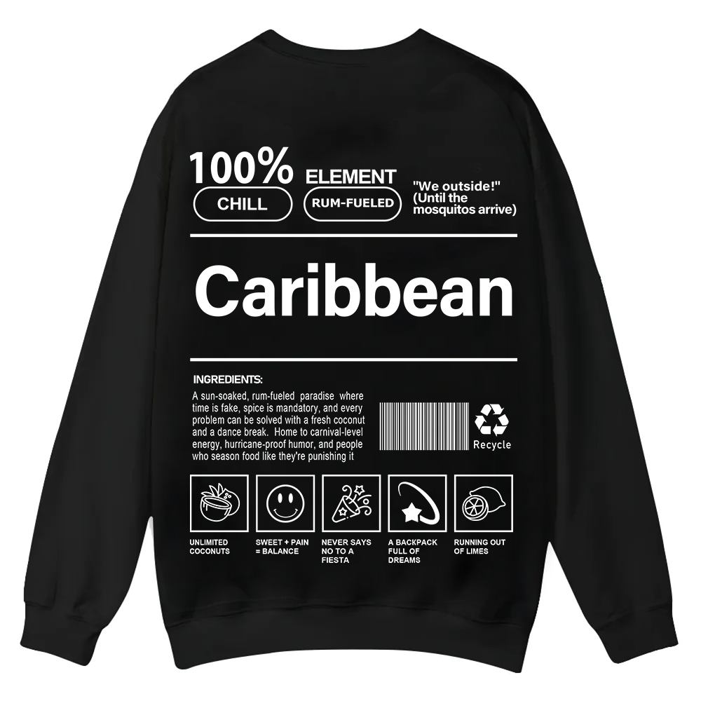 Caribbean Unisex Fit  Casual Crewneck Sweatshirt wearishow
