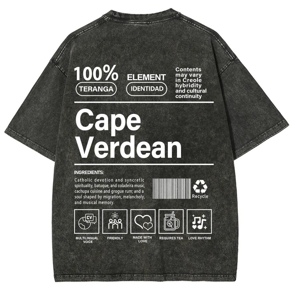 Cape Verdean Unisex Fit  Washed T-Shirt