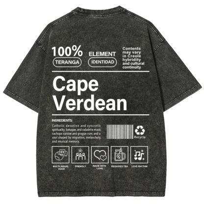 Cape Verdean Unisex Fit  Washed T-Shirt