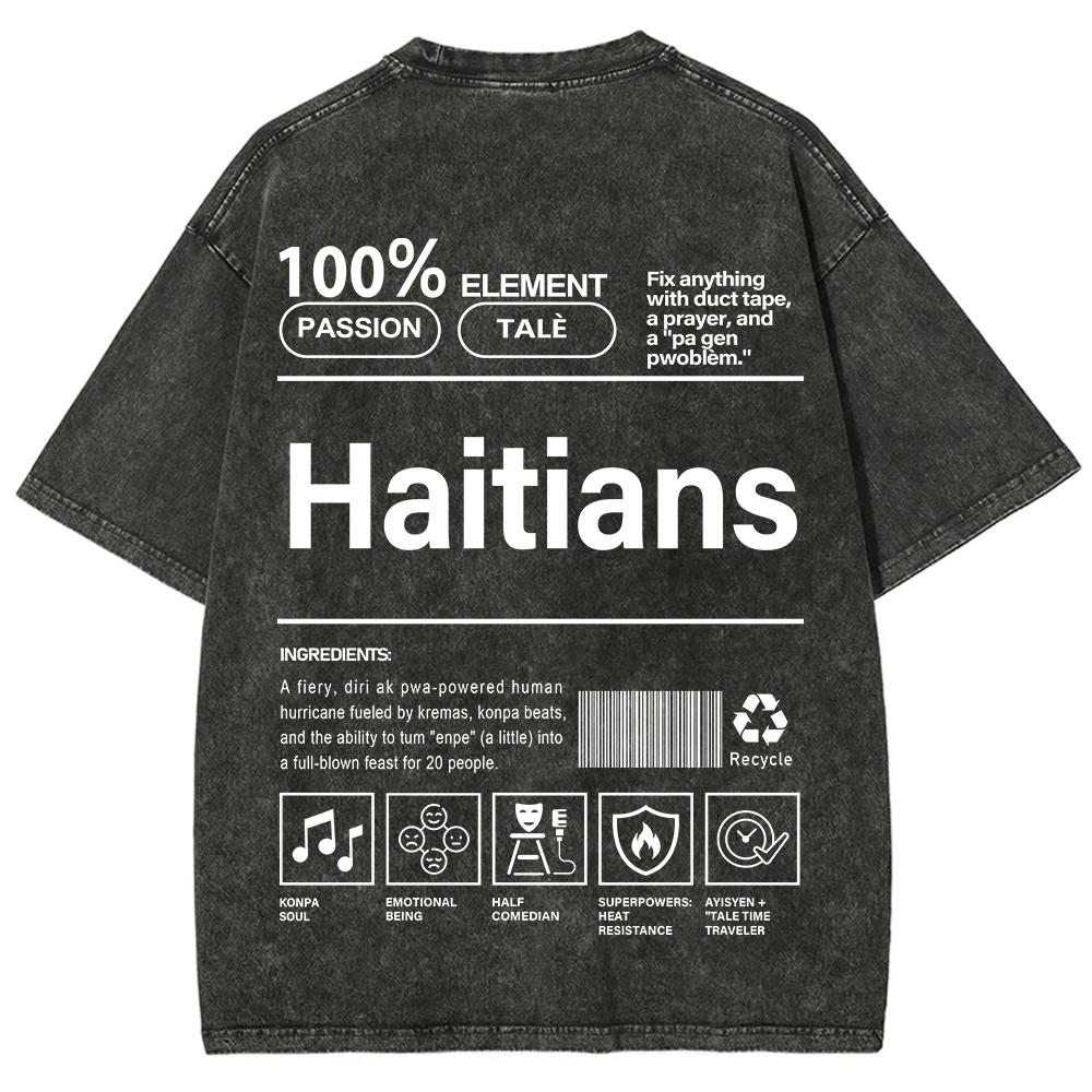 Haitians Unisex Fit  Washed T-Shirt
