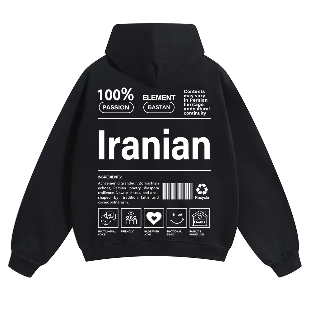 Iranian Unisex Fit Color Hoodie wearishow