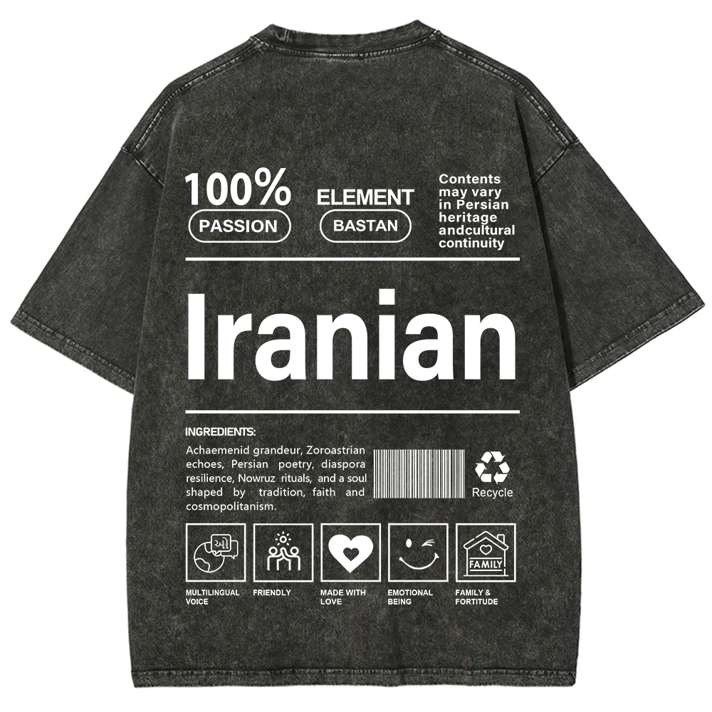 Iranian Unisex Fit  Washed T-Shirt