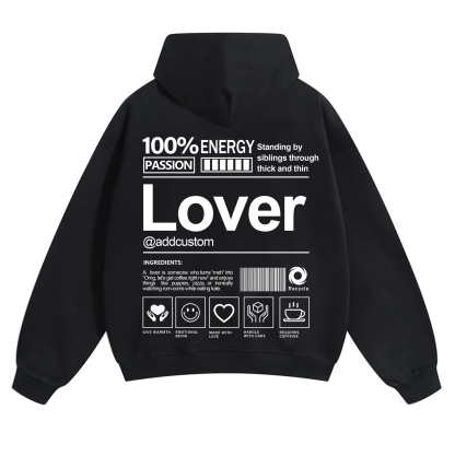 Lover Addcustom Solid Color Hoodie