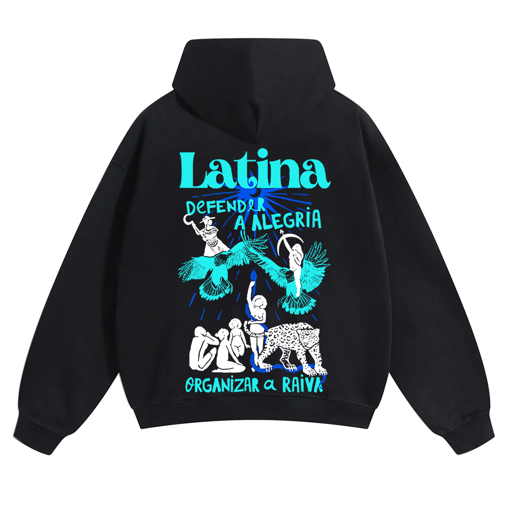 Latina Unisex Fit Color Hoodie wearishow