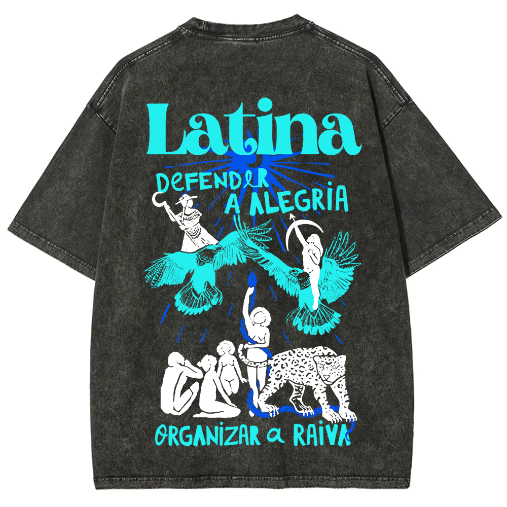 Latina Unisex Fit  Washed T-Shirt