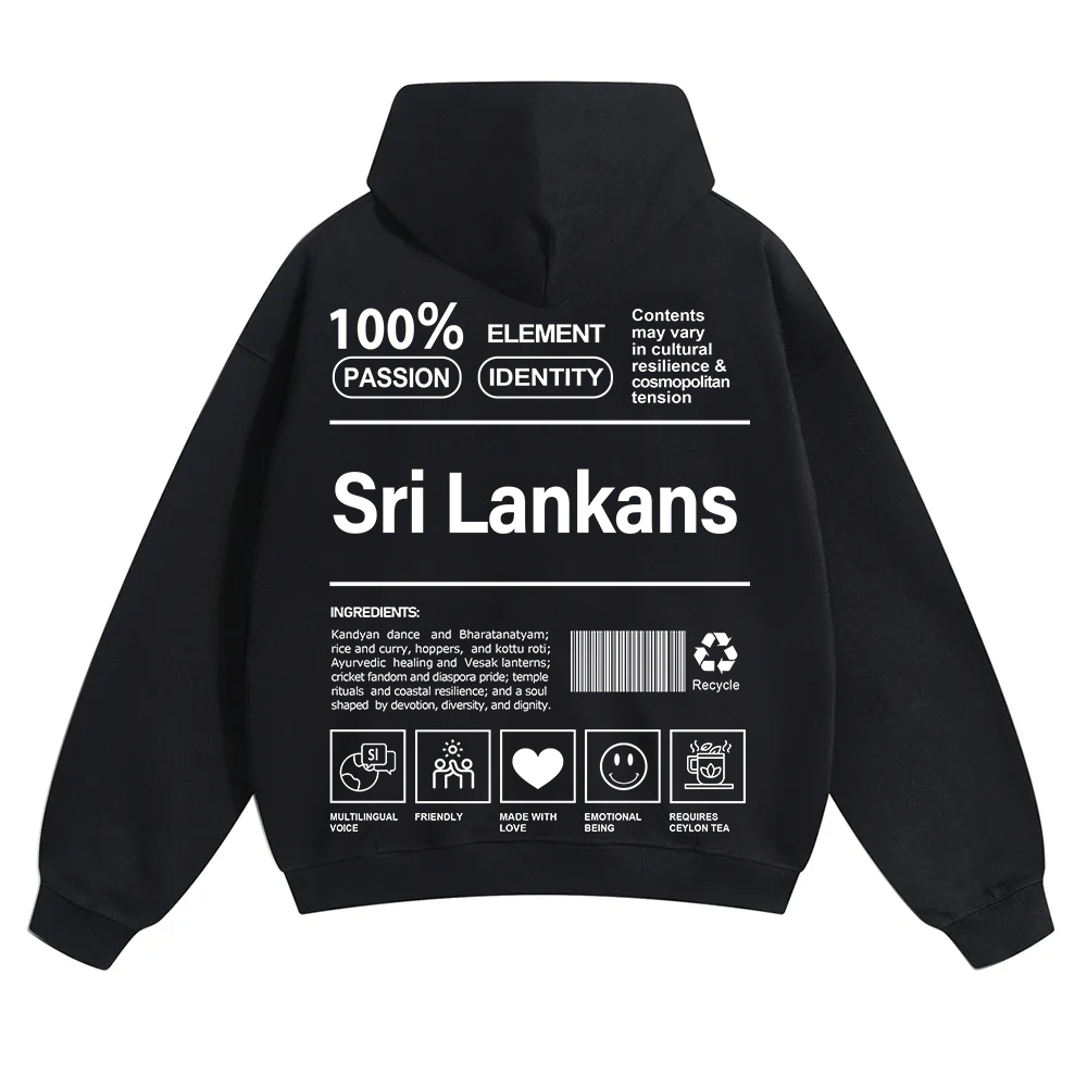 Sri Lankans Unisex Fit Color Hoodie wearishow